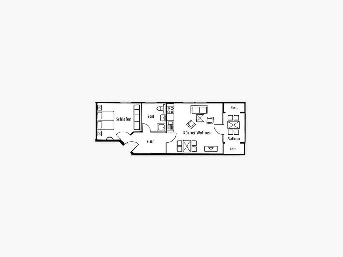 Duenenpark Binz - Komfort Ferienwohnung Mit 1 Schlafzimmer Und Balkon Im Dachgeschoss 024 Buitenkant foto